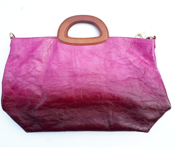 Elliott Lucca | Ombré Patent Leather Handbag - Picture 3 of 7